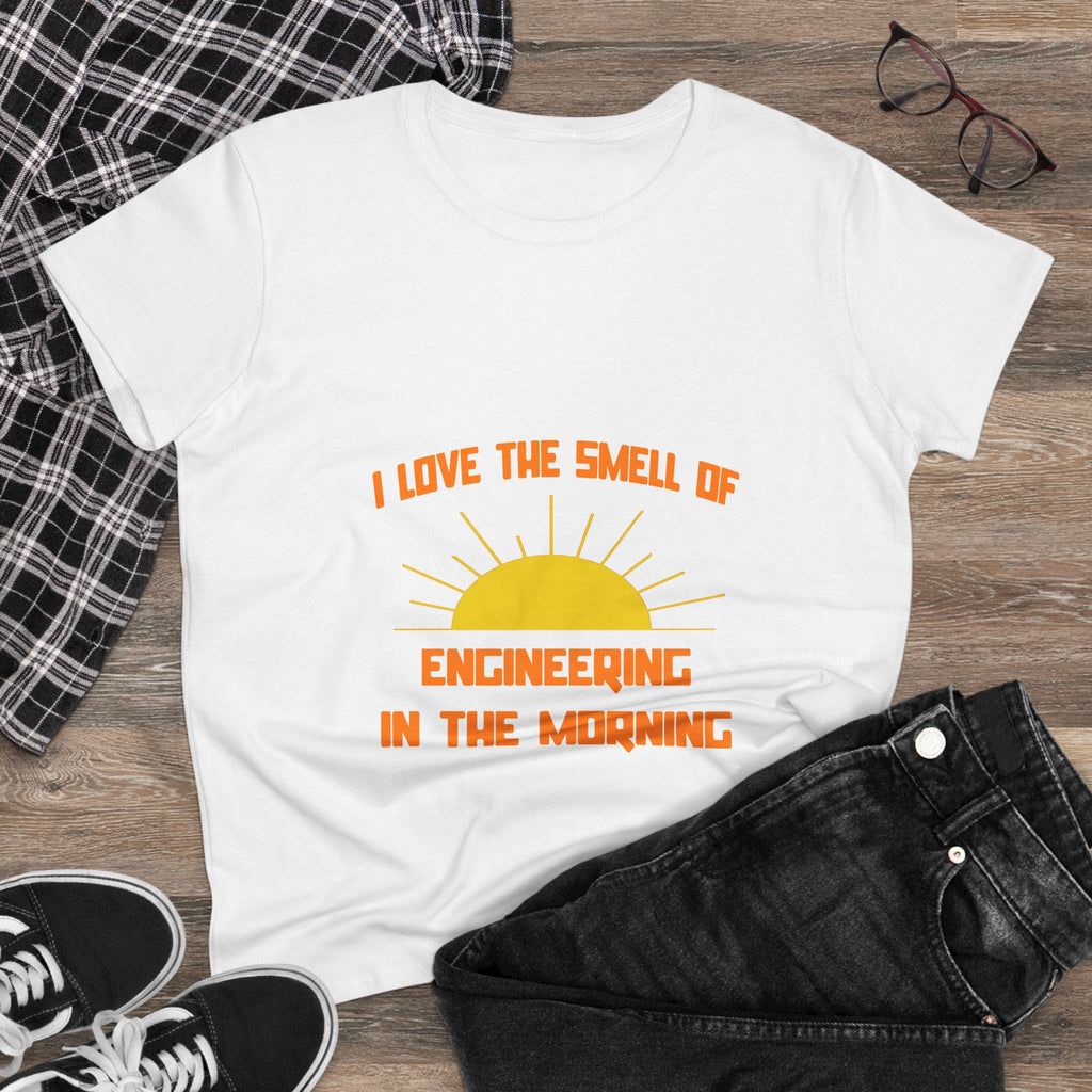 Smell of Engineering in the Morning - Women's Midweight Cotton Tee