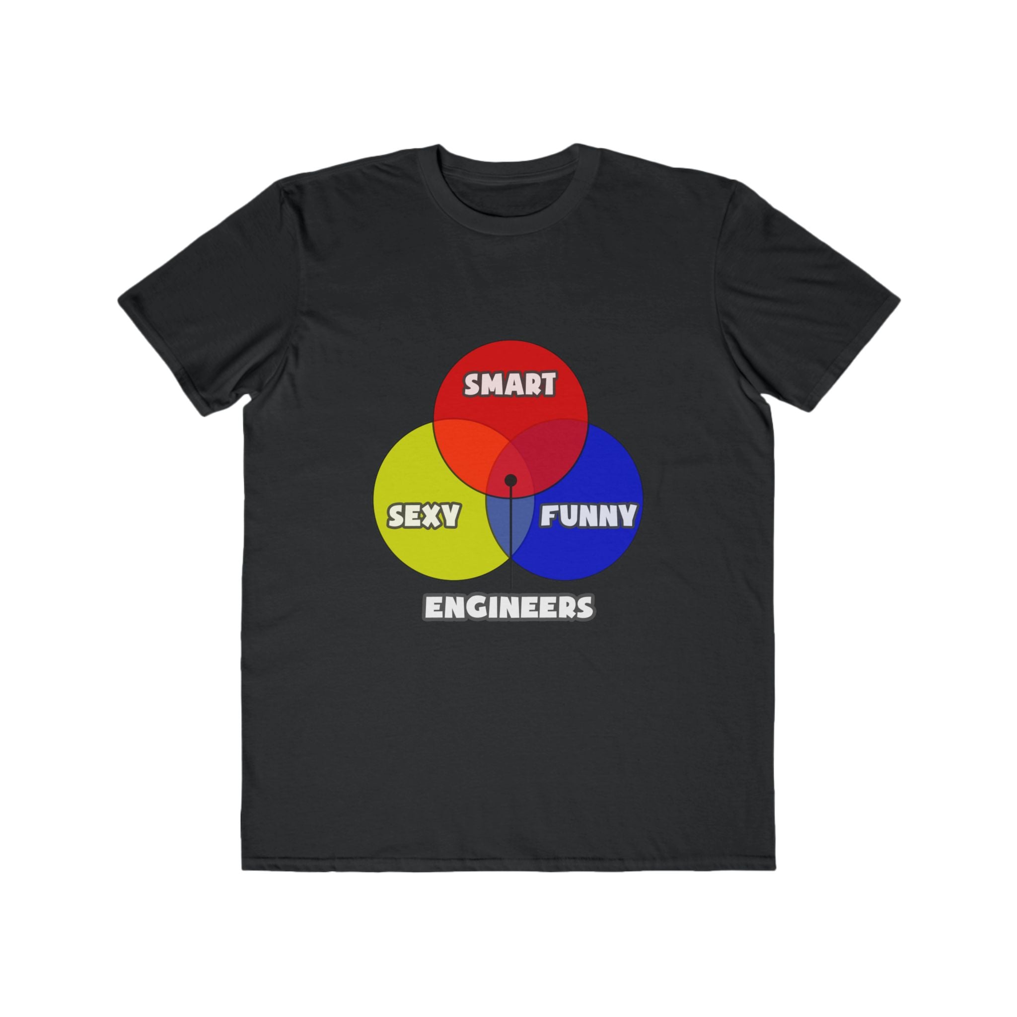 Venn Diagram .. Engineers - Men's Lightweight Fashion Tee