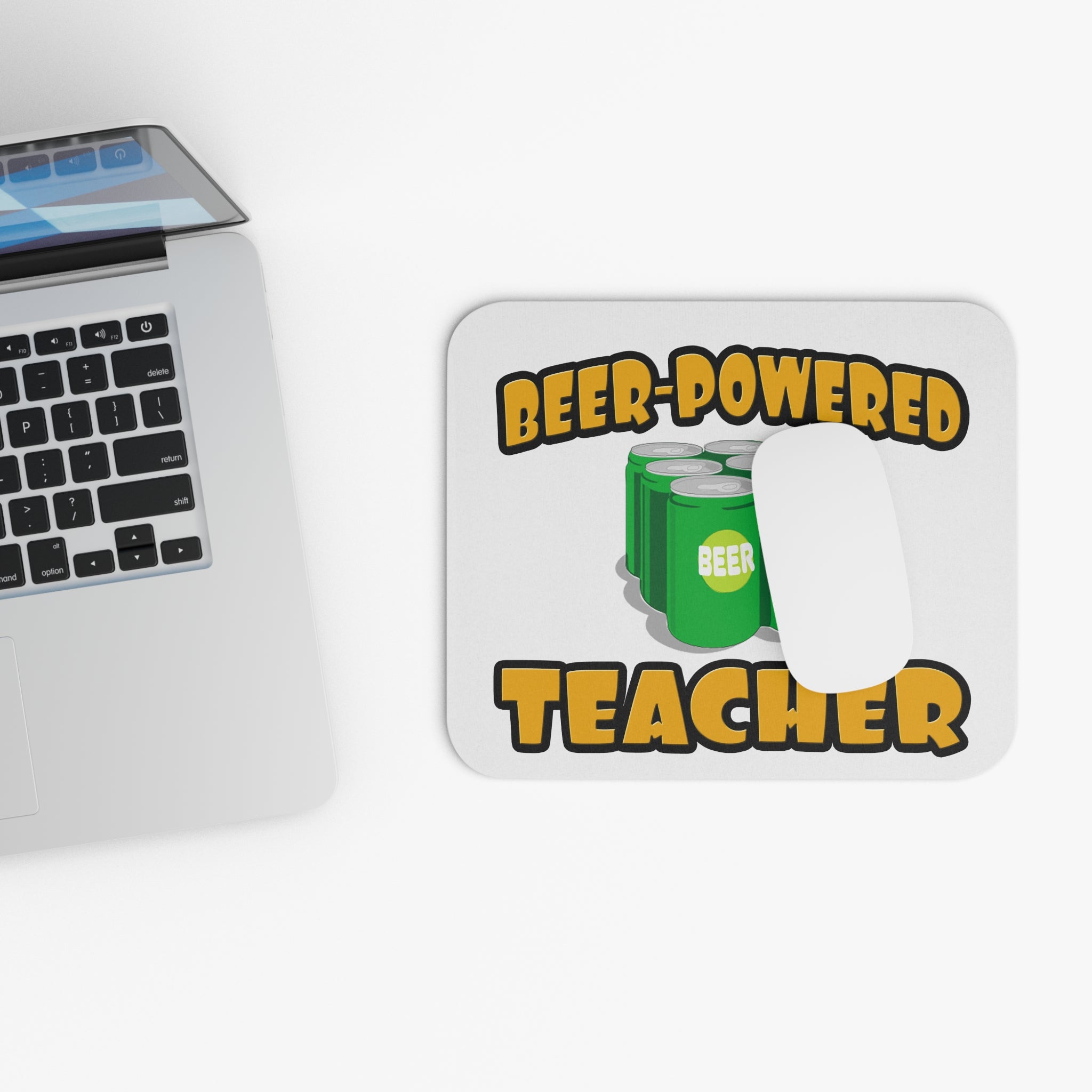 Beer Powered Teacher - Mouse Pad (Rectangle)