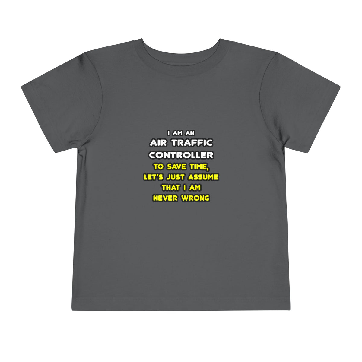 Funny Air Traffic Controller T Shirts - Toddler Short Sleeve Tee