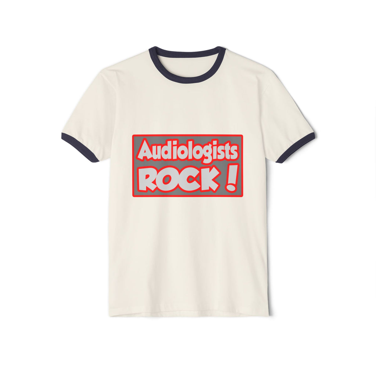 Audiologists Rock! - Unisex Cotton Ringer T-Shirt
