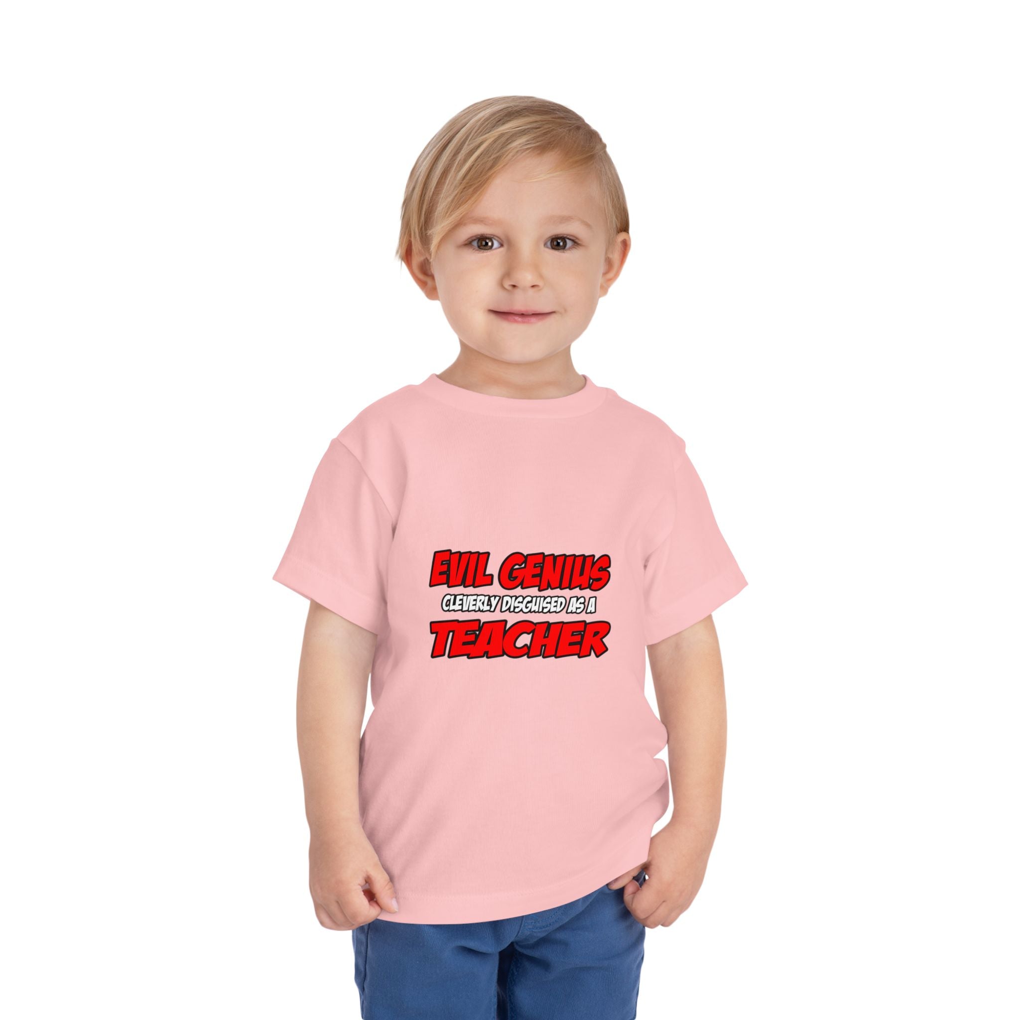 Evil Genius...Teacher - Toddler Short Sleeve Tee