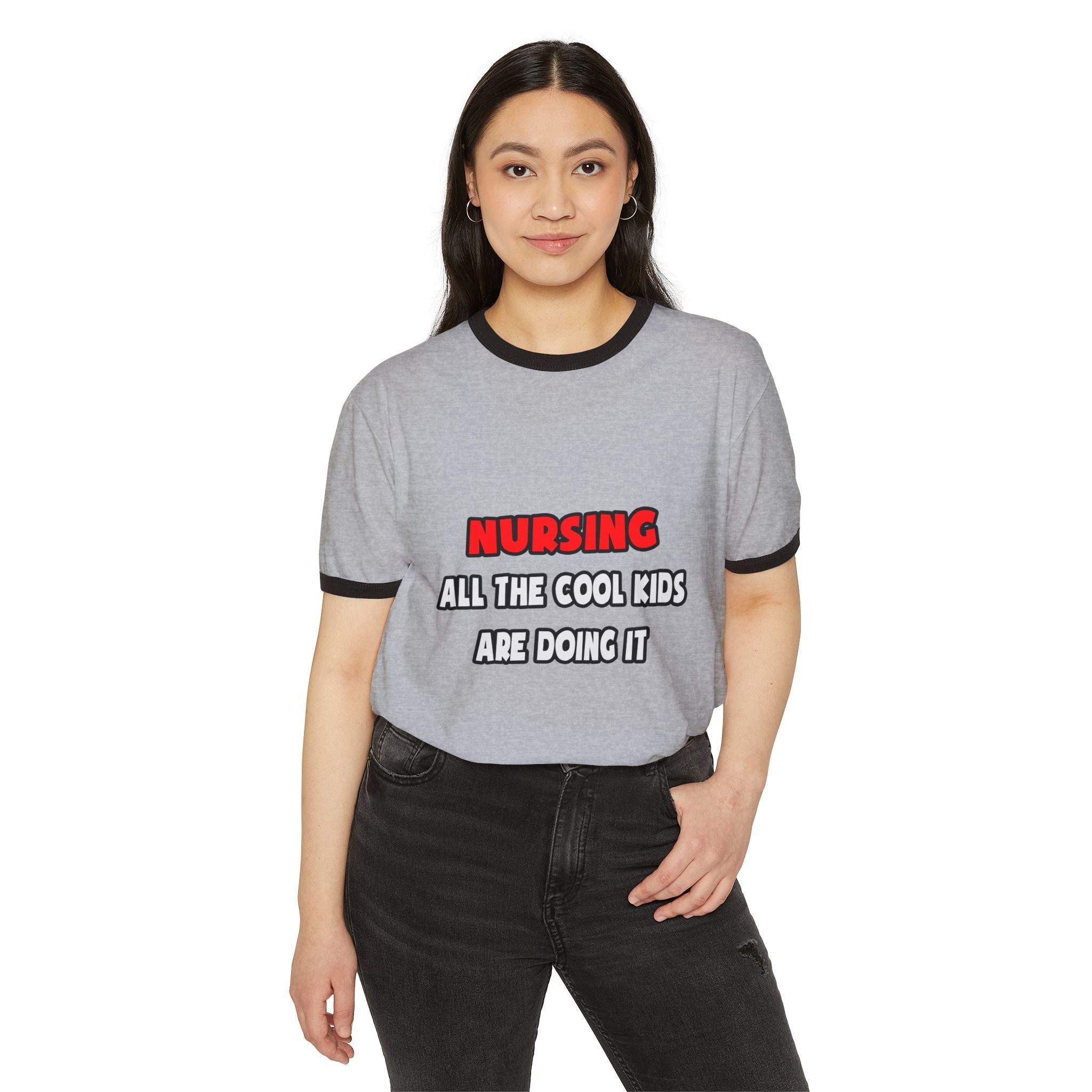 Funny Nurse Shirts and Gifts - Unisex Cotton Ringer T-Shirt