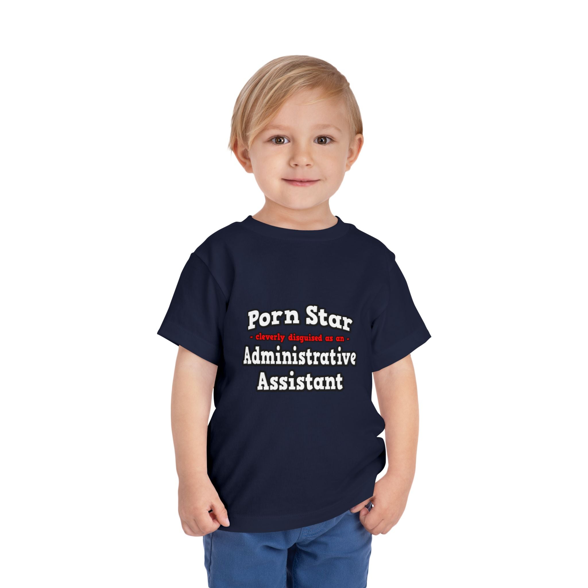 Porn Star...Administrative Assistant - Toddler Short Sleeve Tee