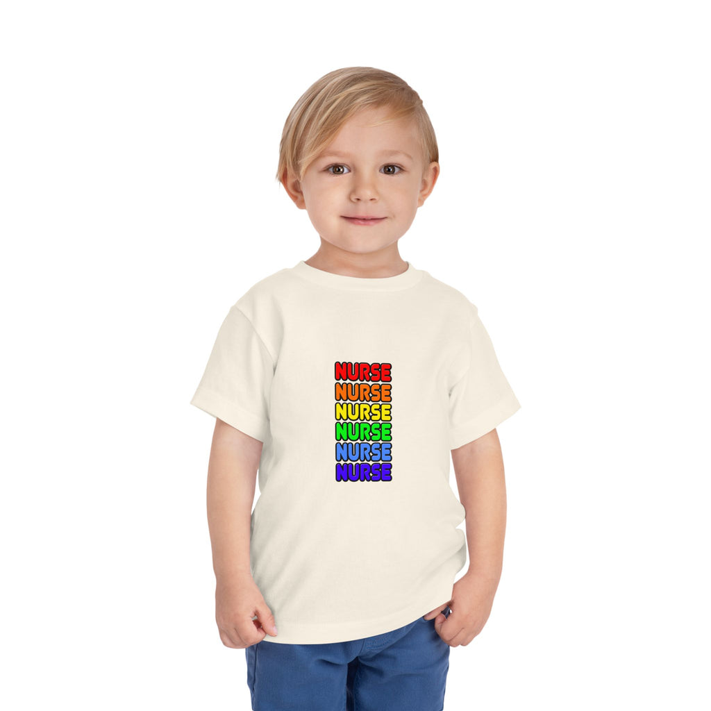 Rainbow Nurse - Toddler Short Sleeve Tee