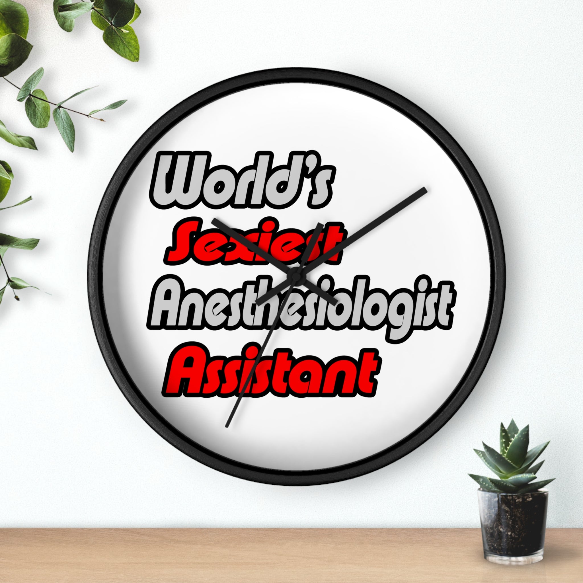 World's Sexiest Anesthesiologist Assistant - Wall Clock
