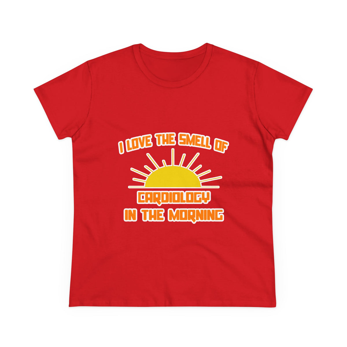 Smell of Cardiology in the Morning - Women's Midweight Cotton Tee
