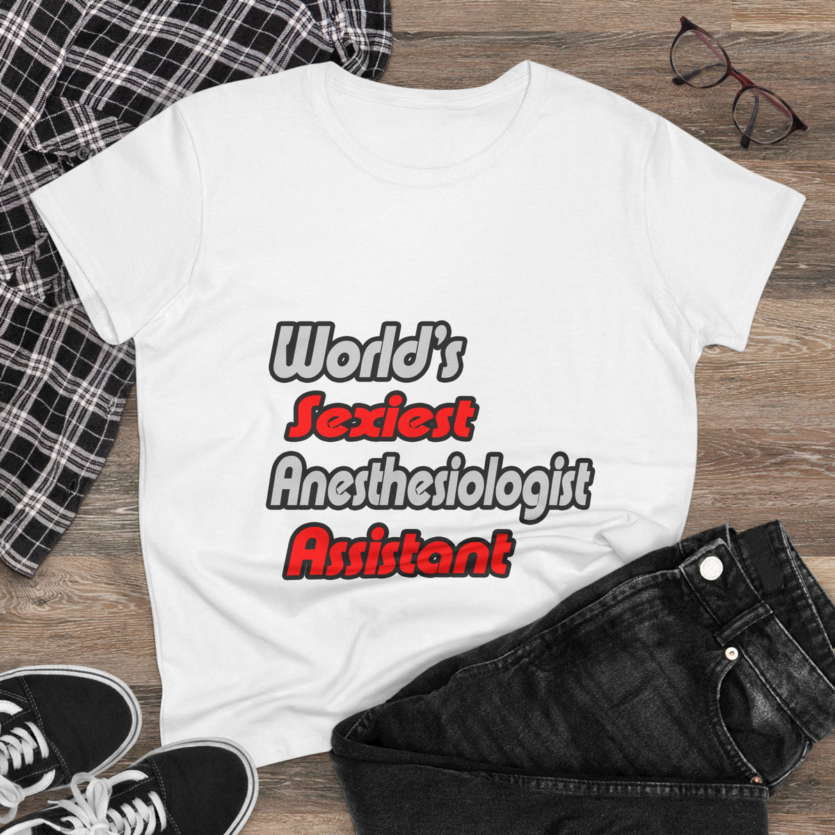 World's Sexiest Anesthesiologist Assistant - Women's Midweight Cotton Tee