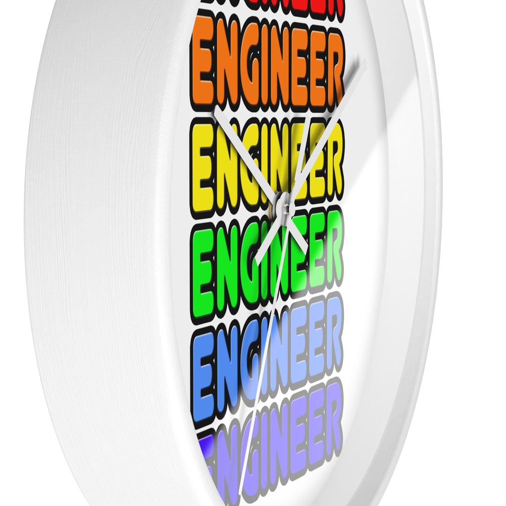 Rainbow Engineer - Wall Clock