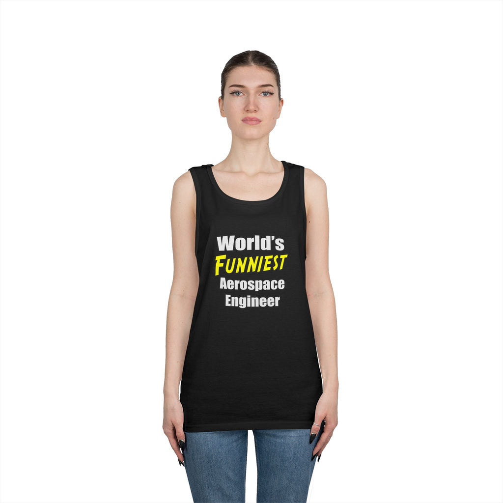 World's Funniest Aerospace Engineer - Unisex Heavy Cotton Tank Top