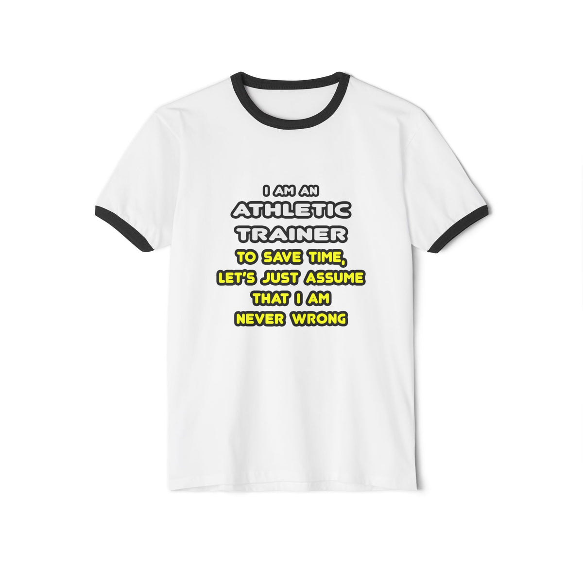 Funny Athletic Trainer T Shirts - Unisex Cotton Ringer T-Shirt