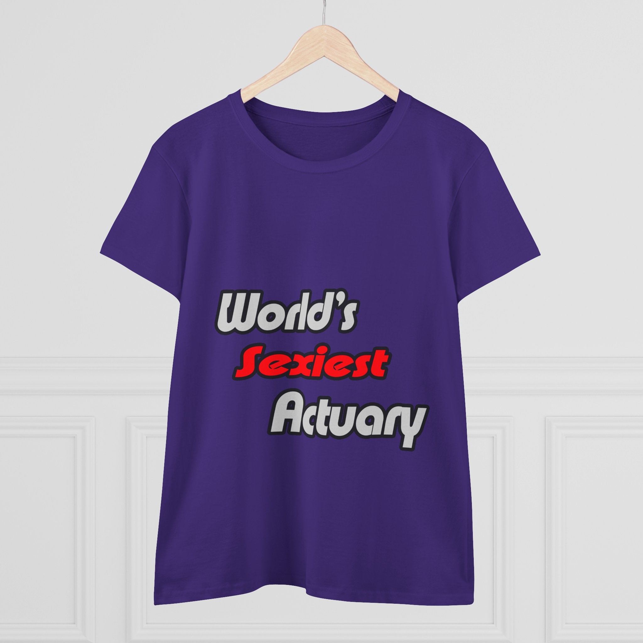 World's Sexiest Actuary - Women's Midweight Cotton Tee