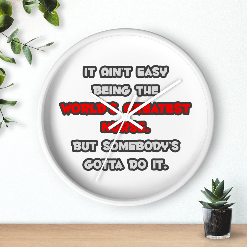World's Greatest Nurse Joke - Wall Clock