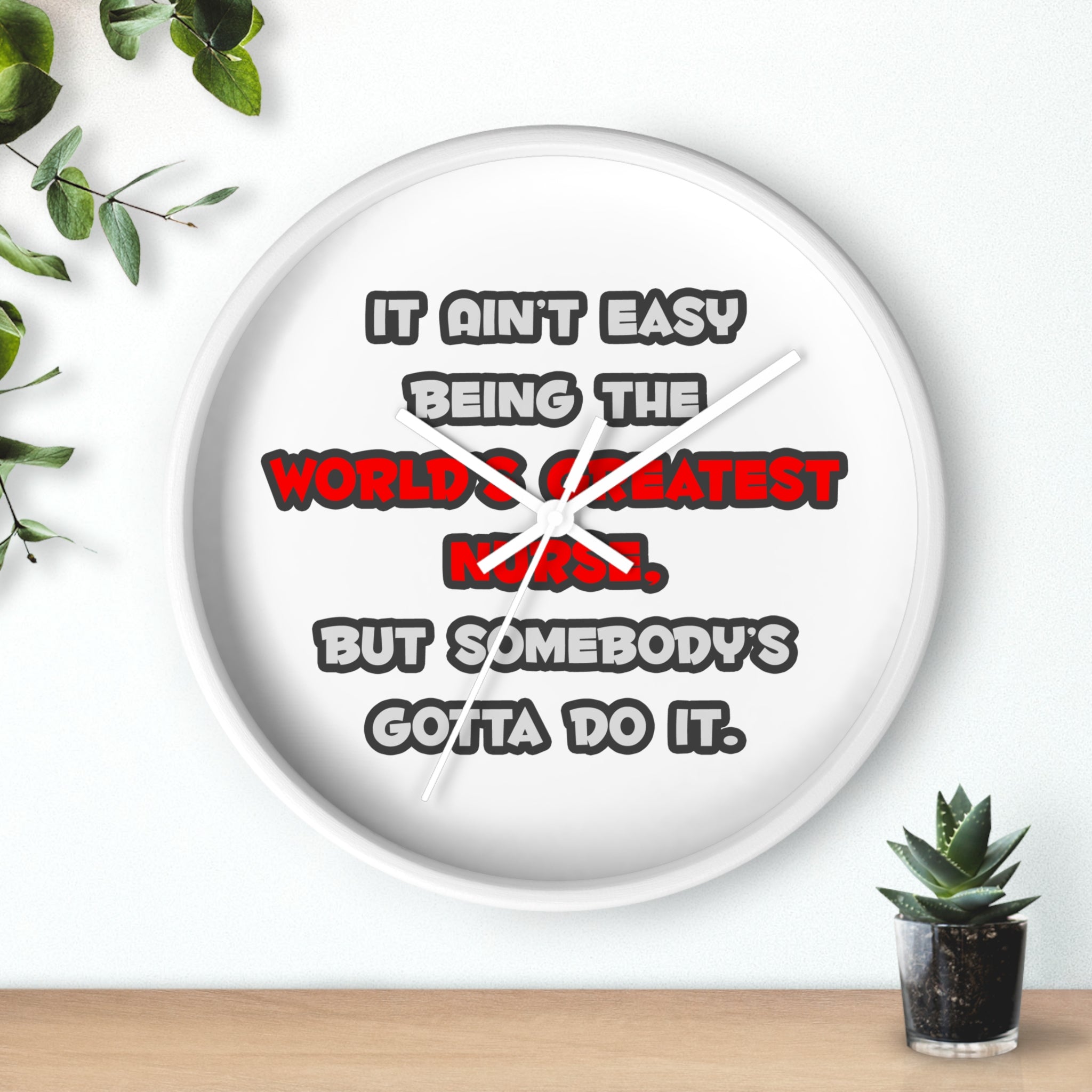 World's Greatest Nurse Joke - Wall Clock