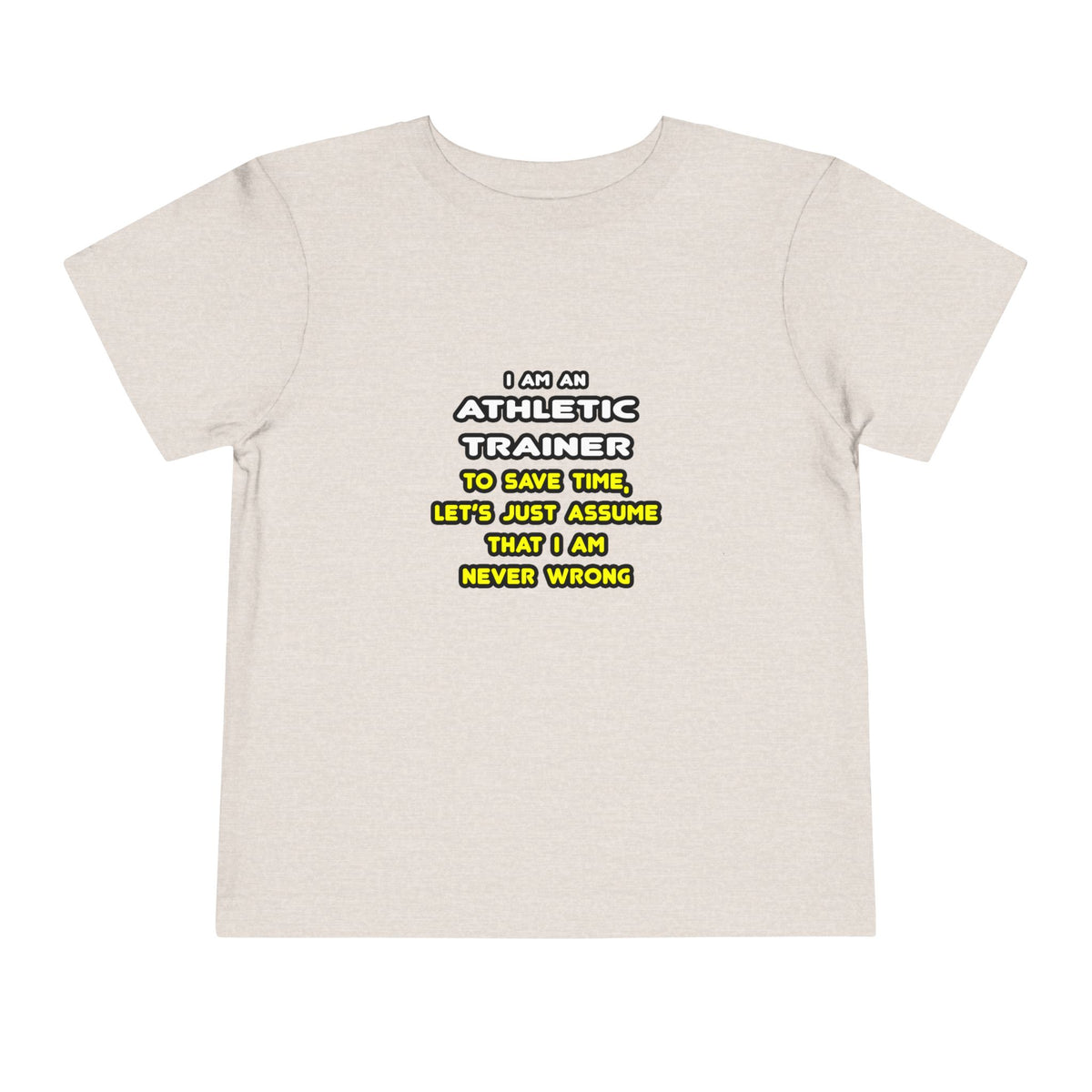 Funny Athletic Trainer T Shirts - Toddler Short Sleeve Tee