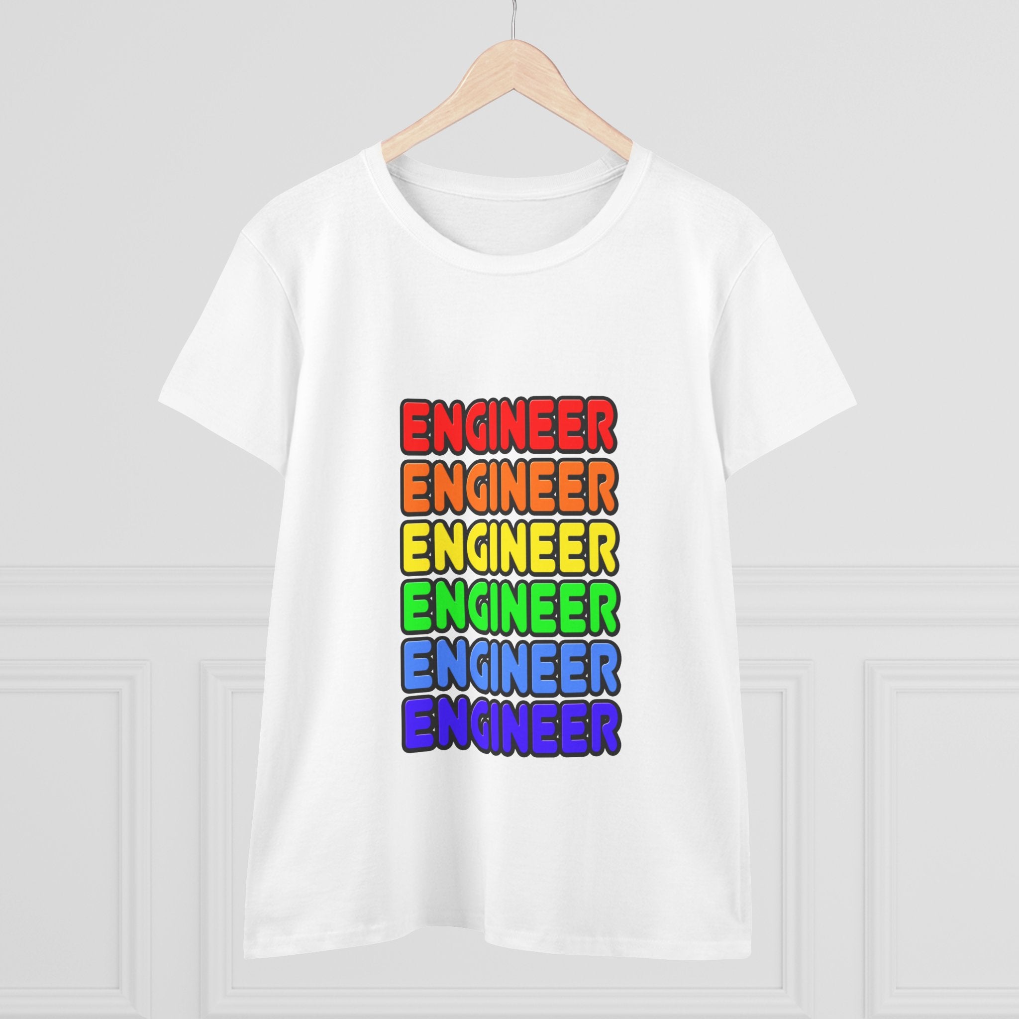 Rainbow Engineer - Women's Midweight Cotton Tee