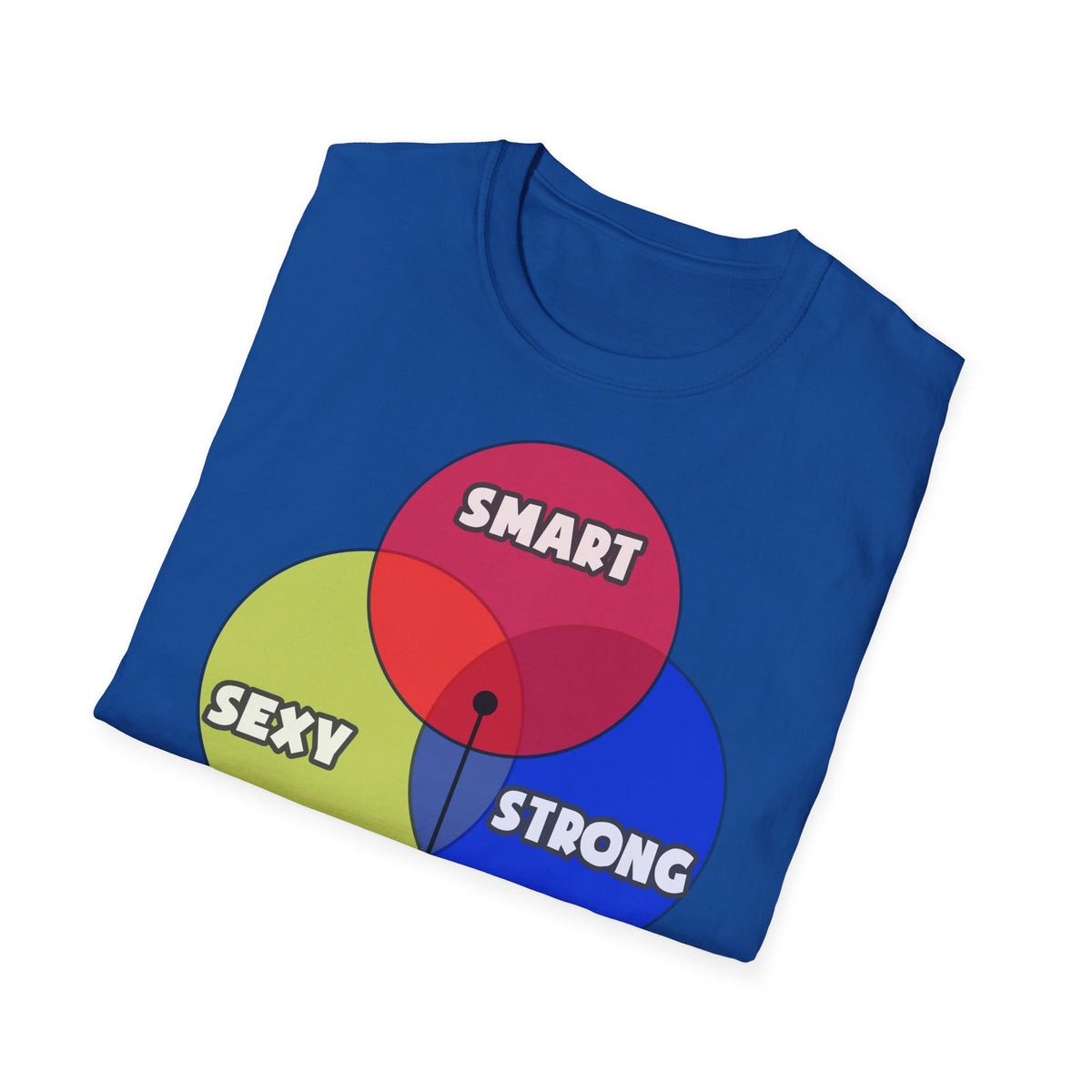 Venn Diagram .. Cardiovascular Technologists - Unisex Softstyle T-Shirt