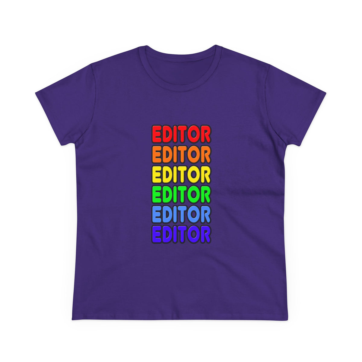 Rainbow Editor - Women's Midweight Cotton Tee