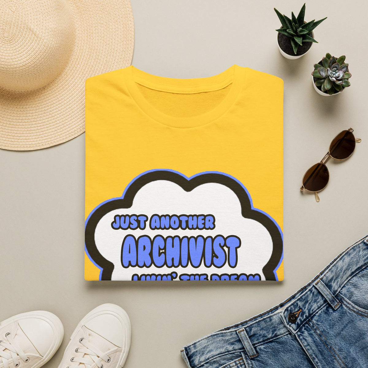 Archivist .. Livin' The Dream - Unisex Softstyle T-Shirt
