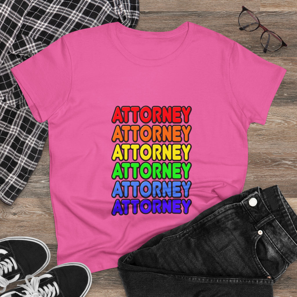 Rainbow Attorney - Women's Midweight Cotton Tee
