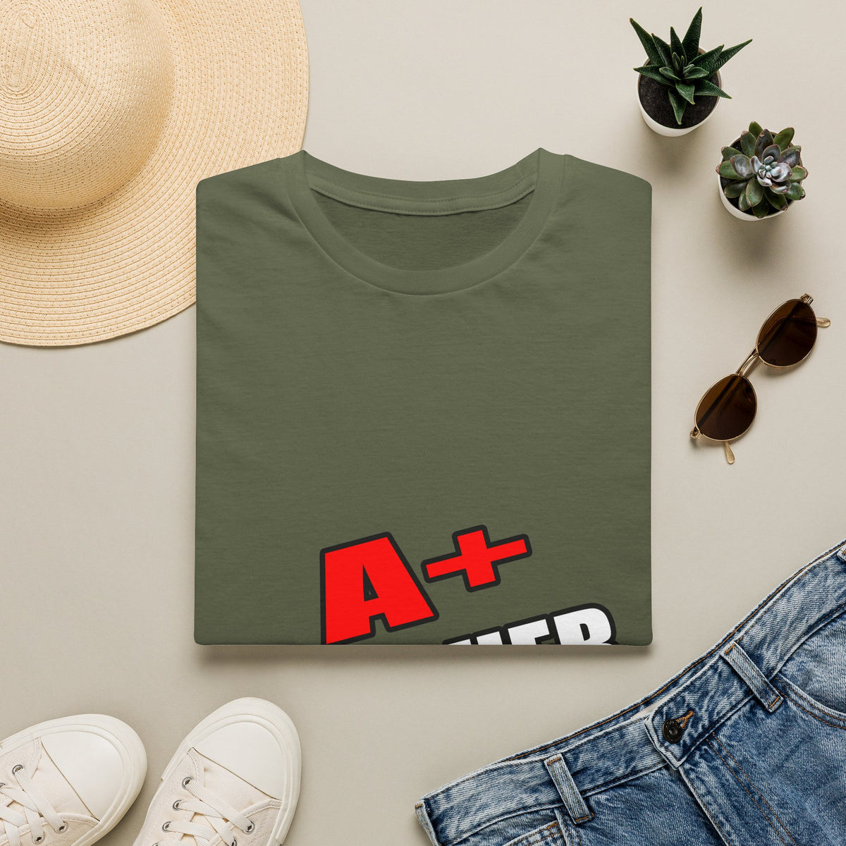 a plus teacher - Unisex Softstyle T-Shirt