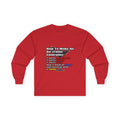 How To Make an Air Traffic Controller - Unisex Ultra Cotton Long Sleeve Tee