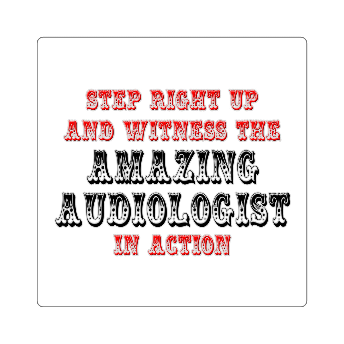 Amazing Audiologist In Action - Square Stickers