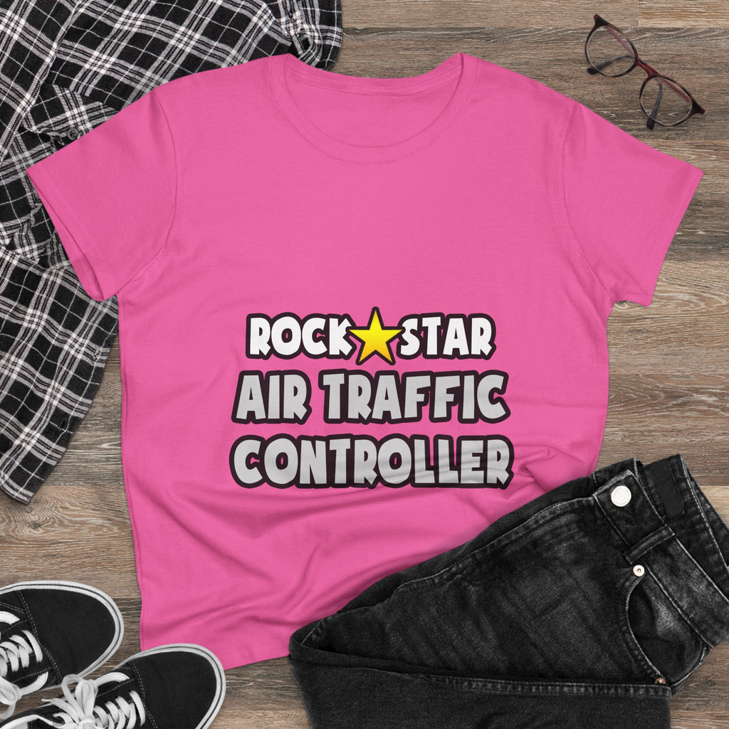Rock Star Air Traffic Controller - Women's Midweight Cotton Tee