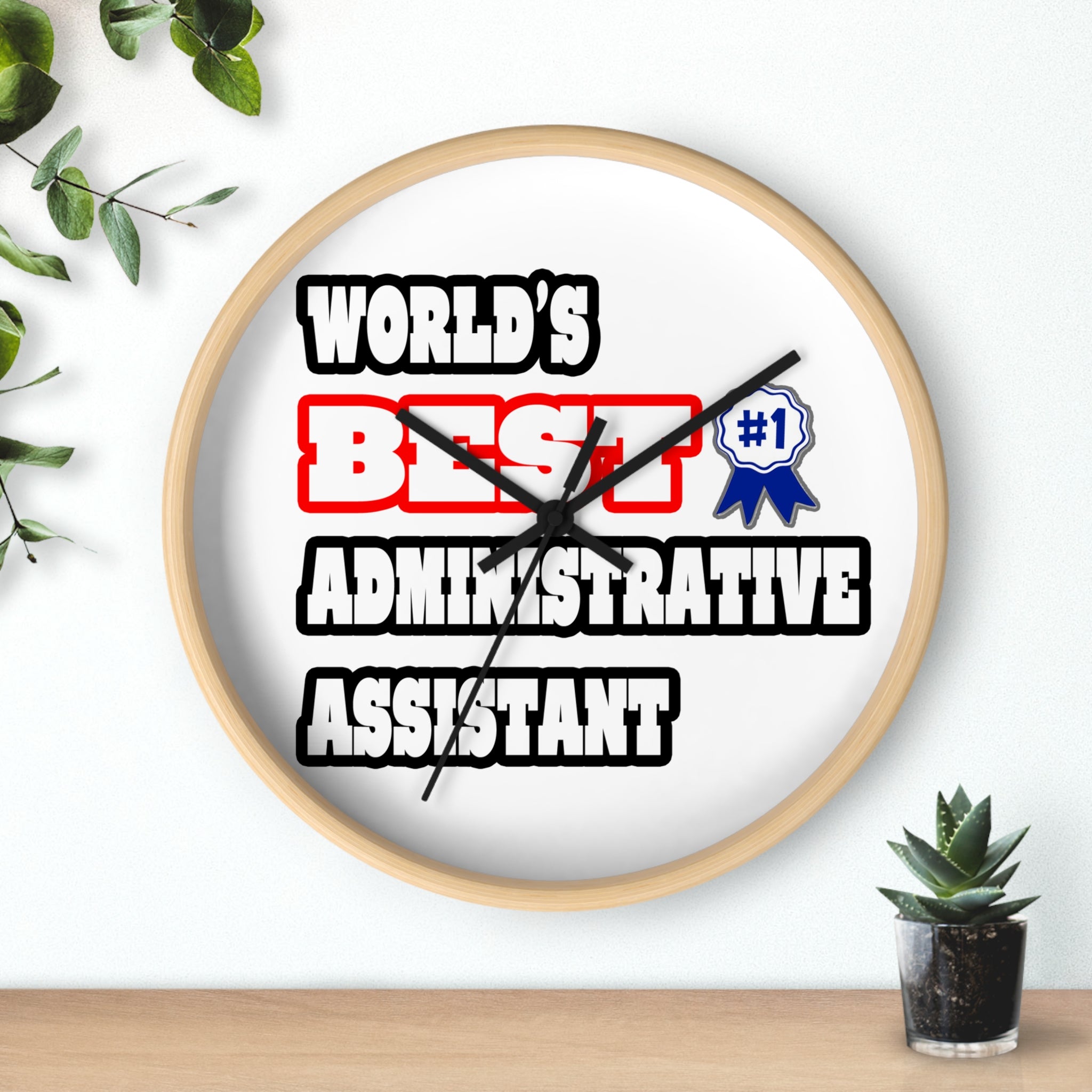 World's Best Administrative Assistant - Wall Clock