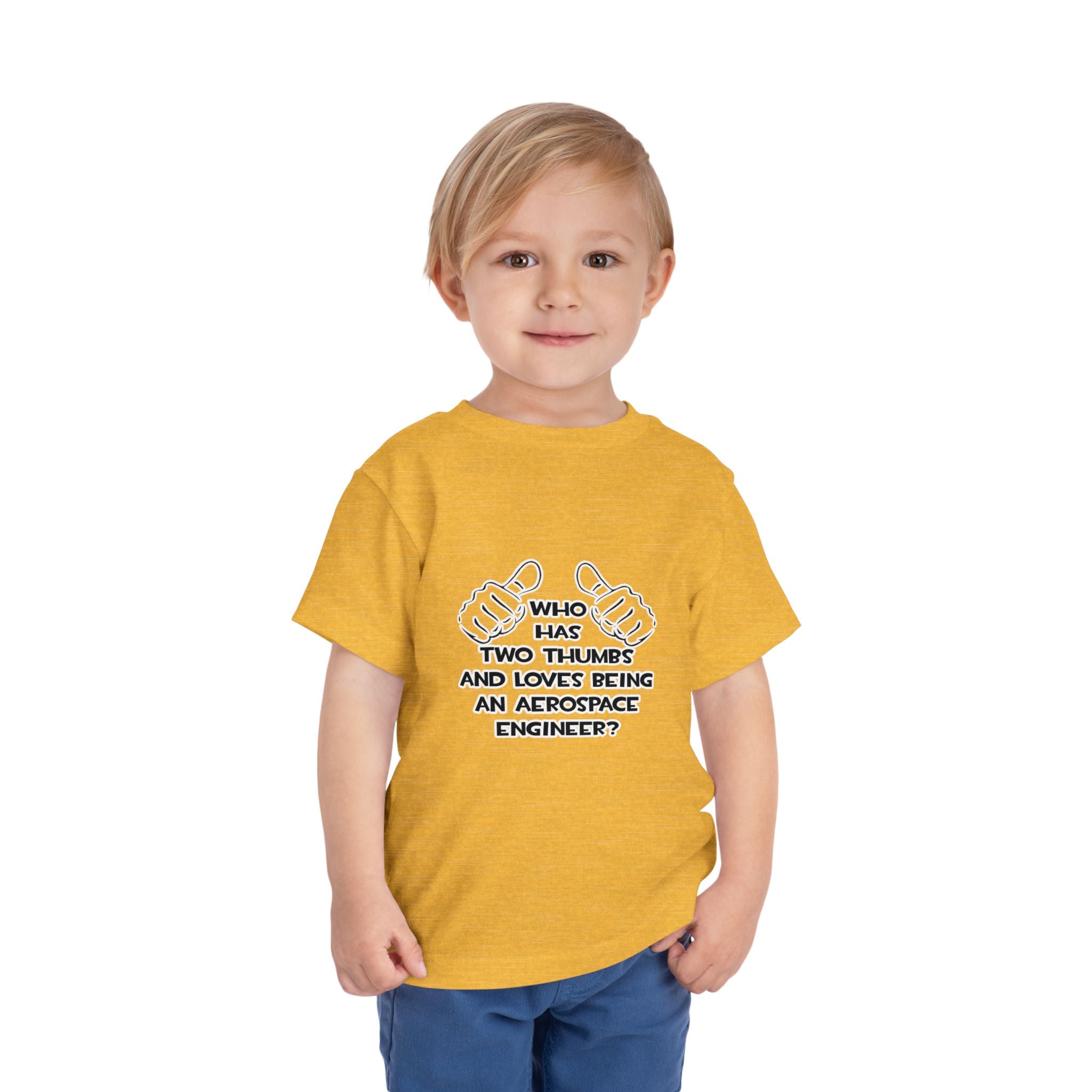 Two Thumbs...Aerospace Engineer - Toddler Short Sleeve Tee