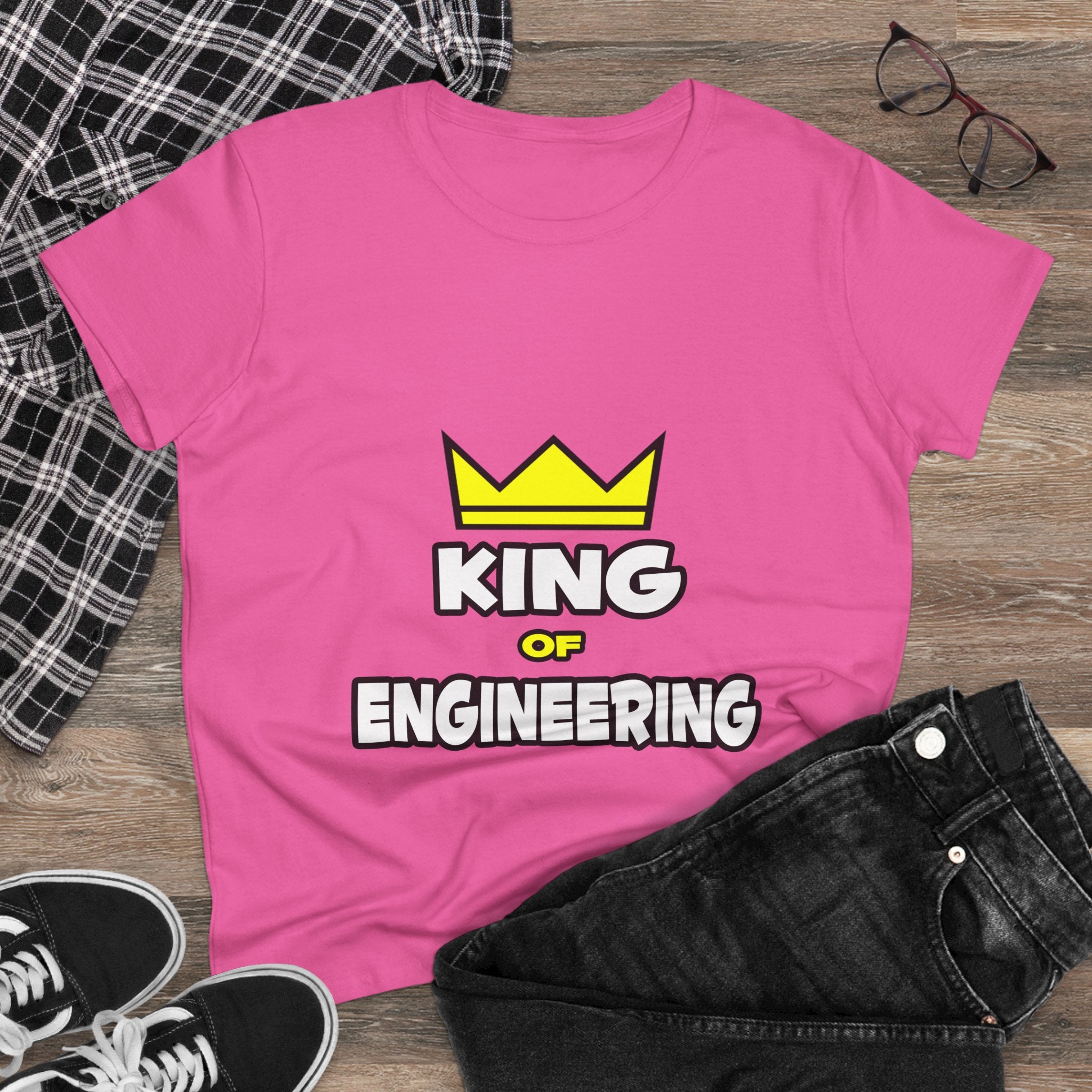 King of Engineering - Women's Midweight Cotton Tee