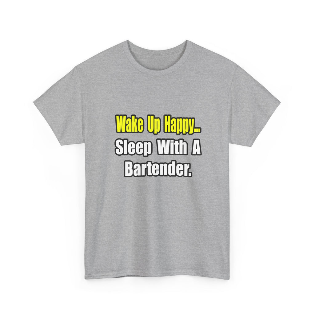 Sleep With a Bartender - Unisex Heavy Cotton Tee