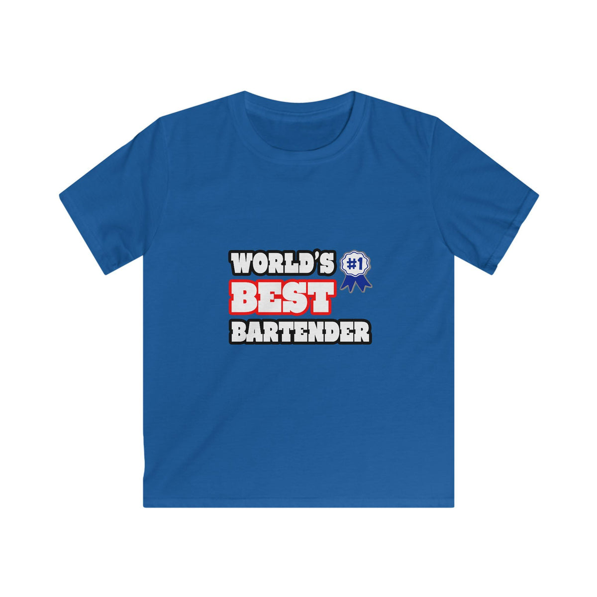 World's Best Bartender - Kids Softstyle Tee