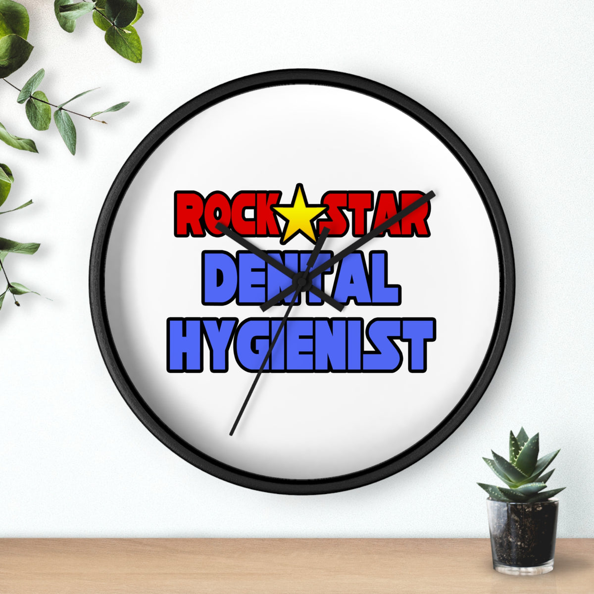 Rock Star Dental Hygienist - Wall Clock