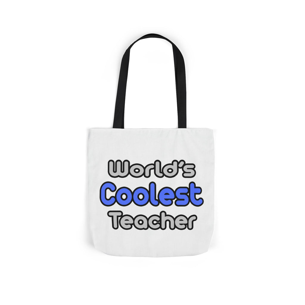 World's Coolest Teacher - Canvas Tote Bag, 5-Color Straps