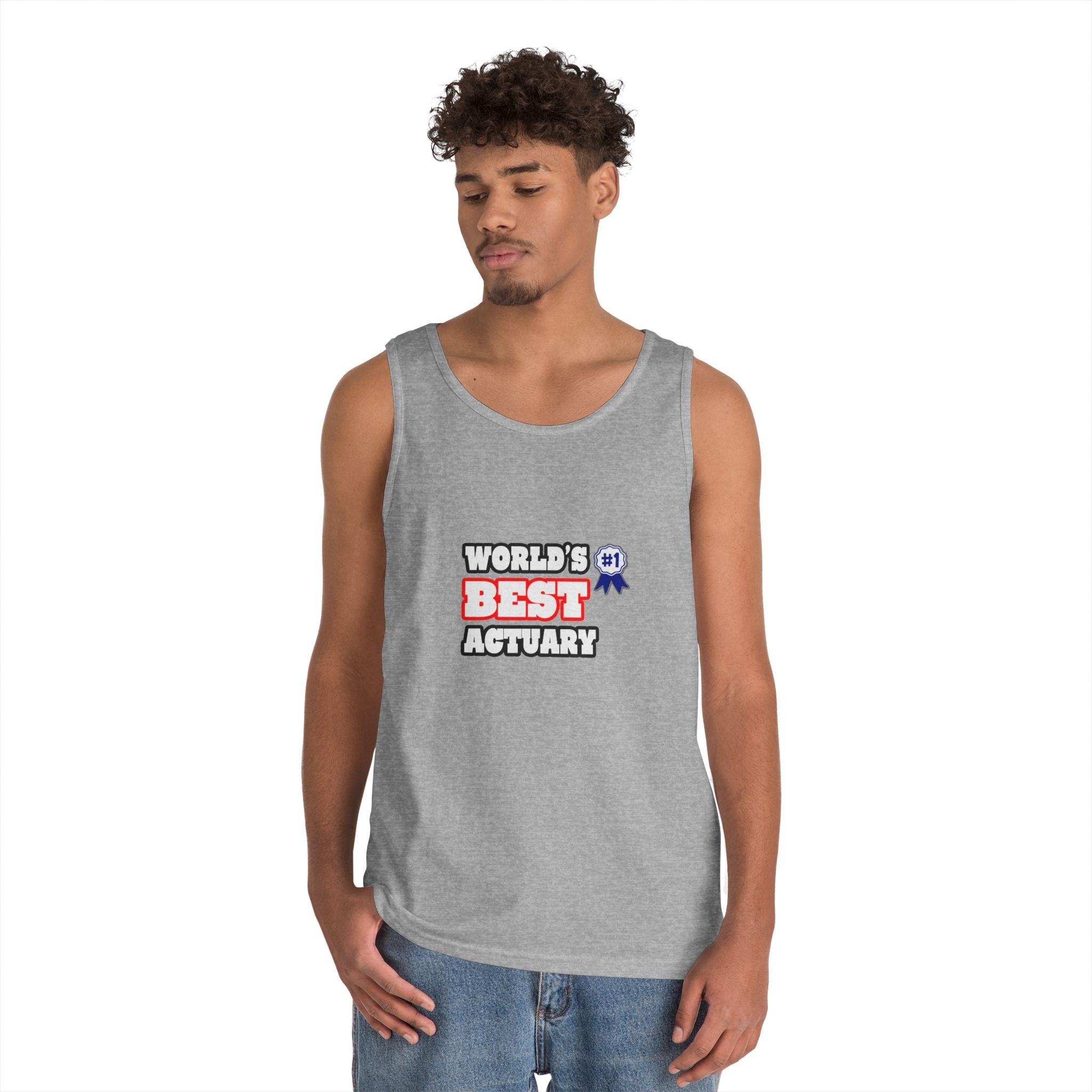 World's Best Actuary - Unisex Heavy Cotton Tank Top