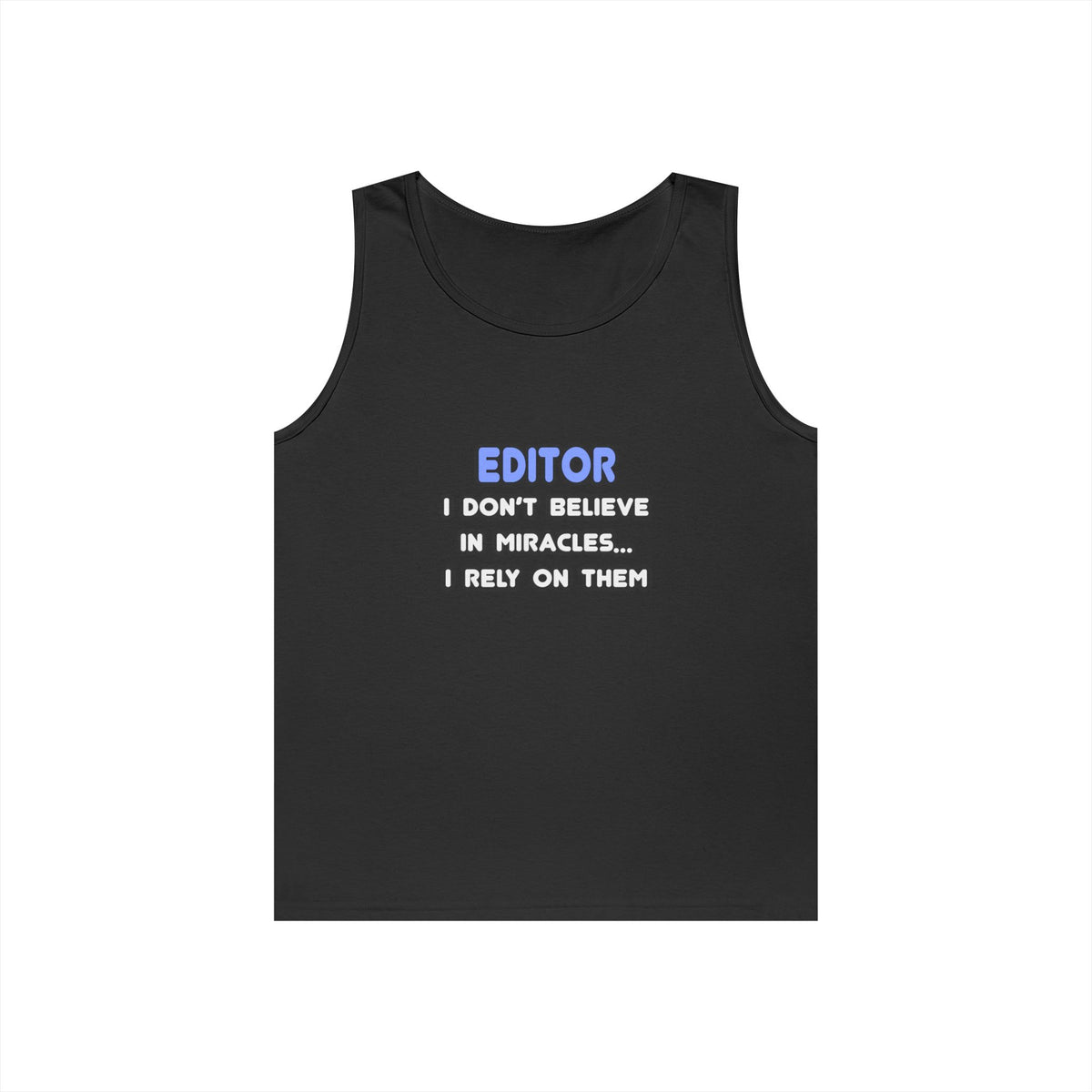 Miracles and Editors - Unisex Heavy Cotton Tank Top