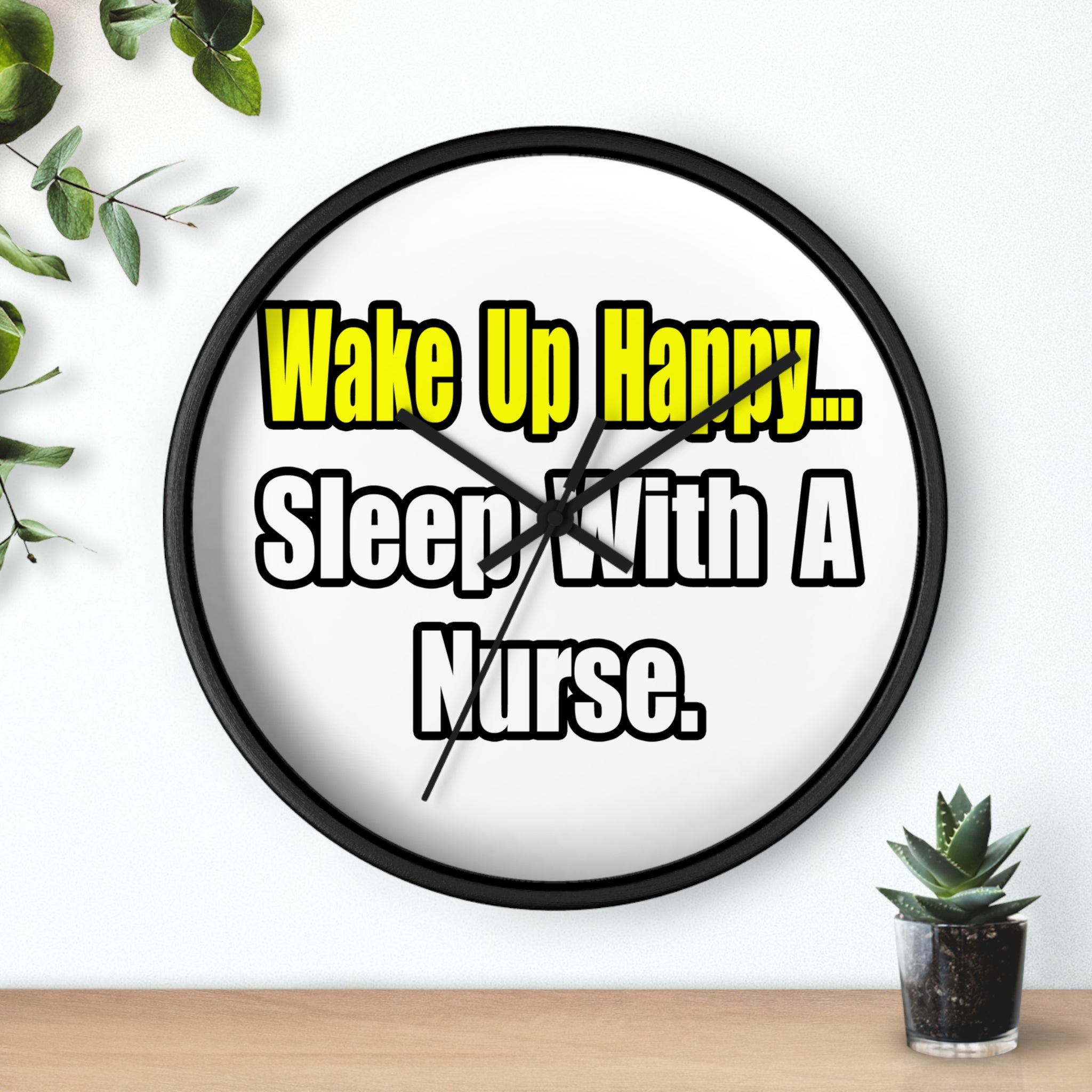 Sleep With a Nurse - Wall Clock