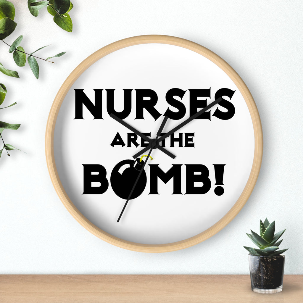 Nurses Are The Bomb! (2) - Wall Clock