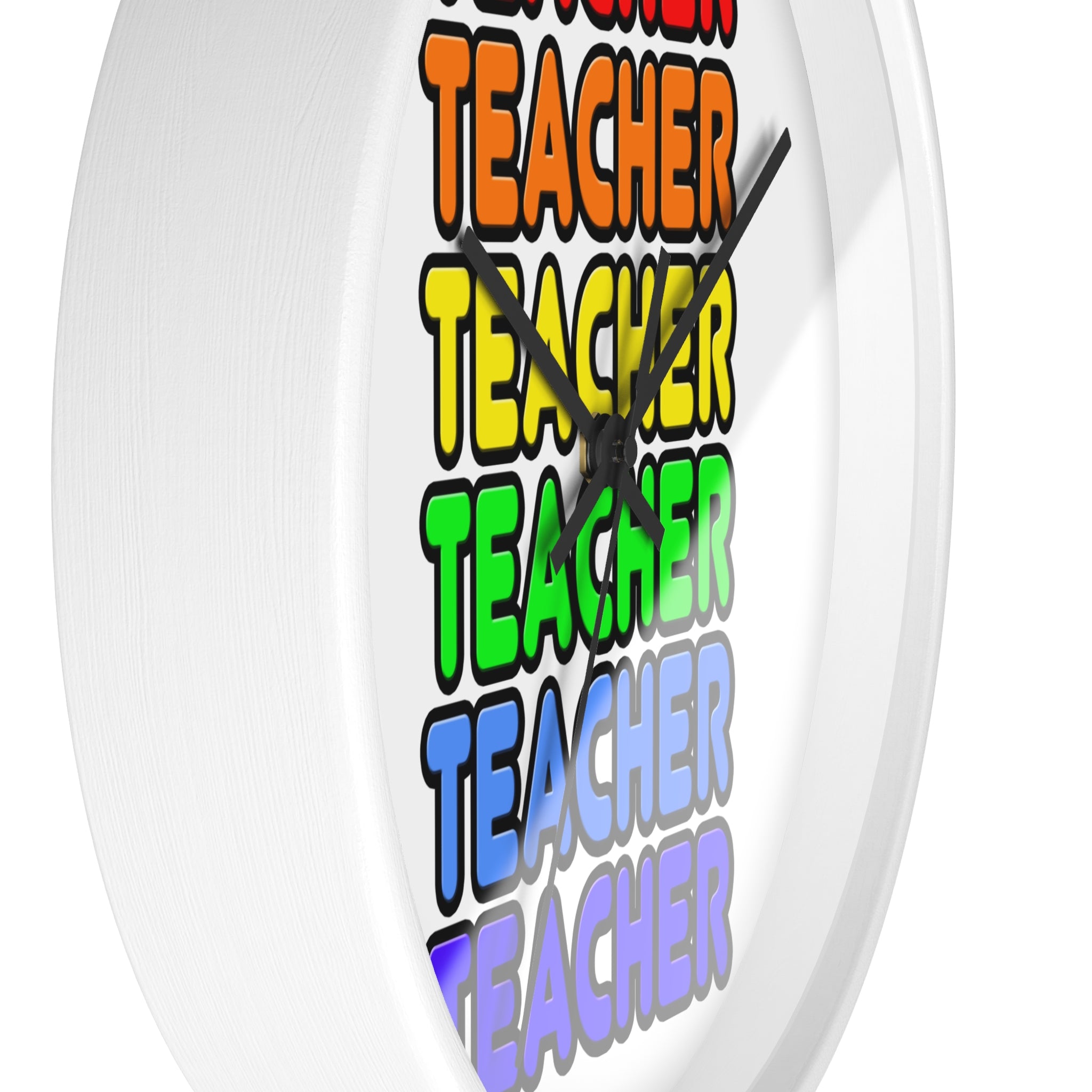 Rainbow Teacher - Wall Clock