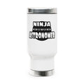 Ninja Astronomer - Stainless Steel Travel Mug with Handle, 14oz