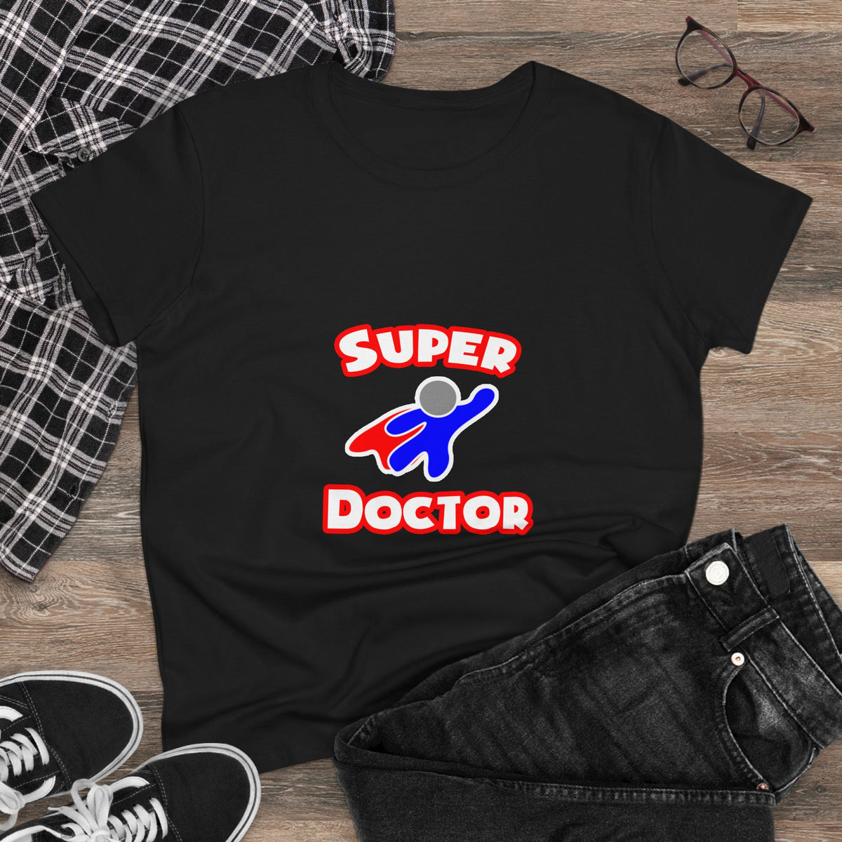 Super Doctor (2) - Women's Midweight Cotton Tee
