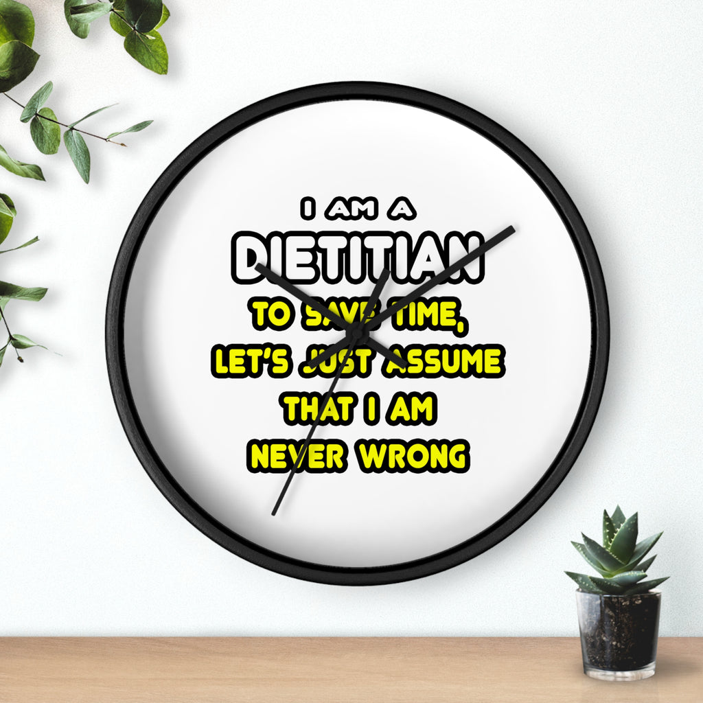 Funny Dietitian T Shirts and Gifts - Wall Clock
