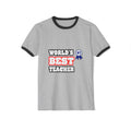 World's Best Teacher - Unisex Cotton Ringer T-Shirt