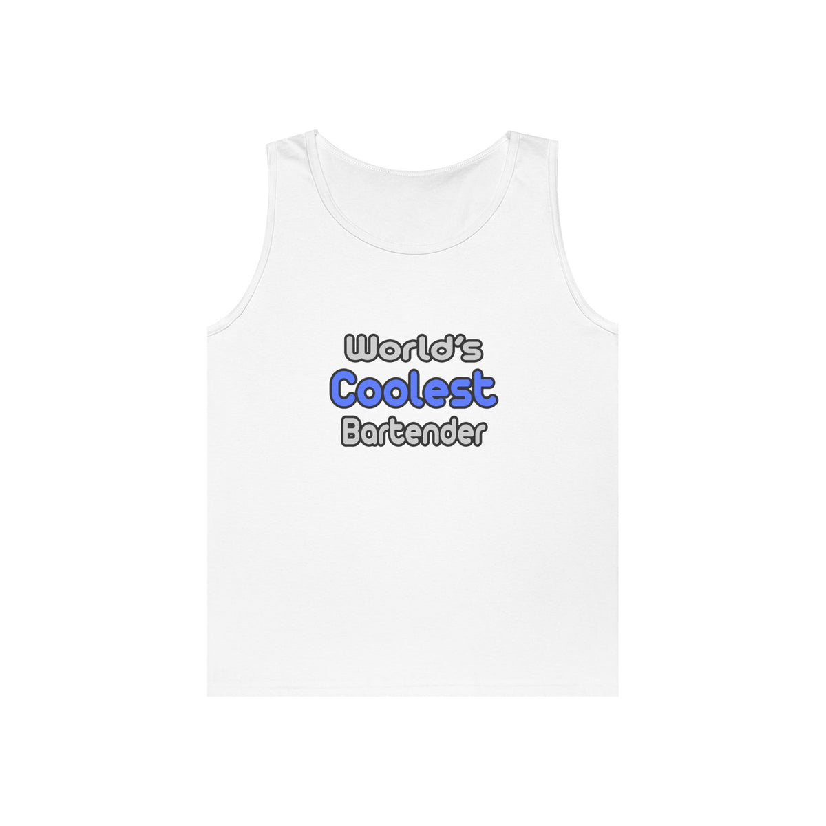 World's Coolest Bartender - Unisex Heavy Cotton Tank Top