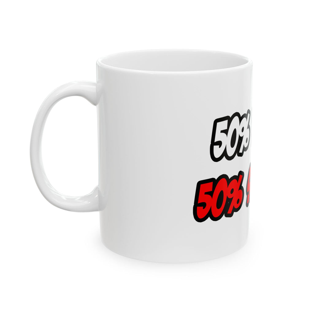 Half Teacher...Half Superhero - Ceramic Mug, (11oz, 15oz)