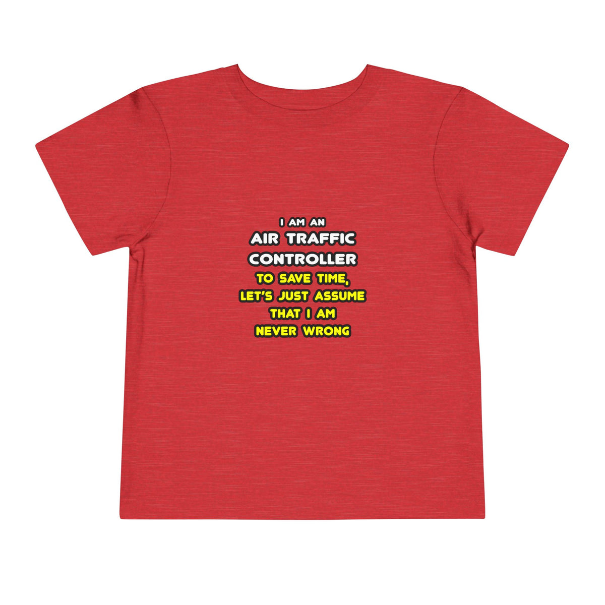 Funny Air Traffic Controller T Shirts - Toddler Short Sleeve Tee