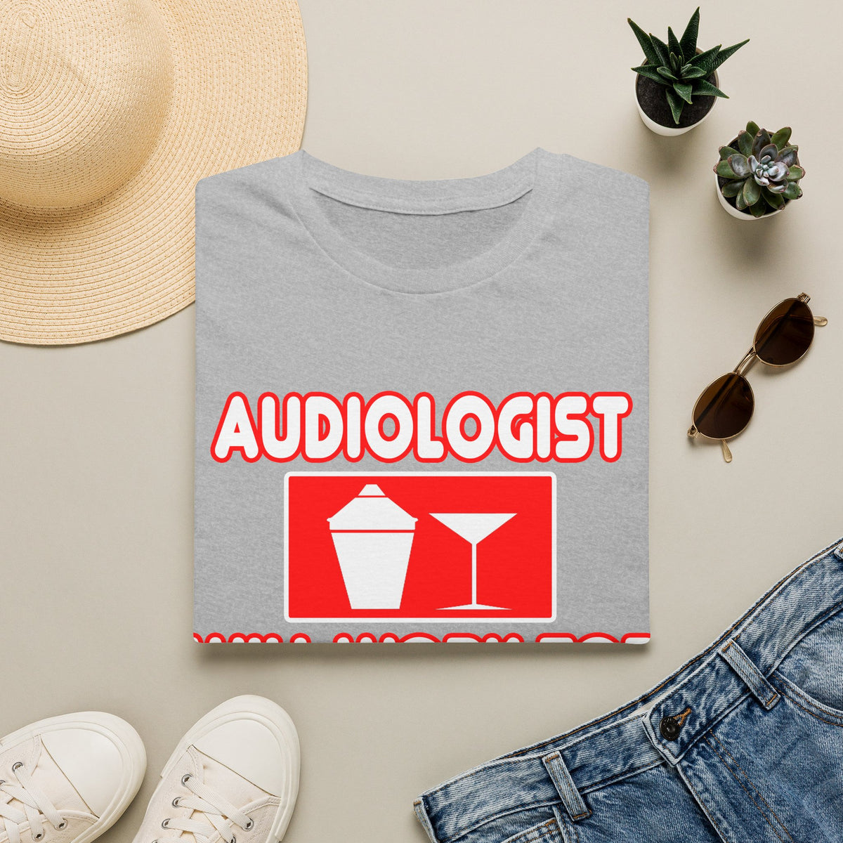 Audiologist ... Will Work For Cocktails - Unisex Softstyle T-Shirt