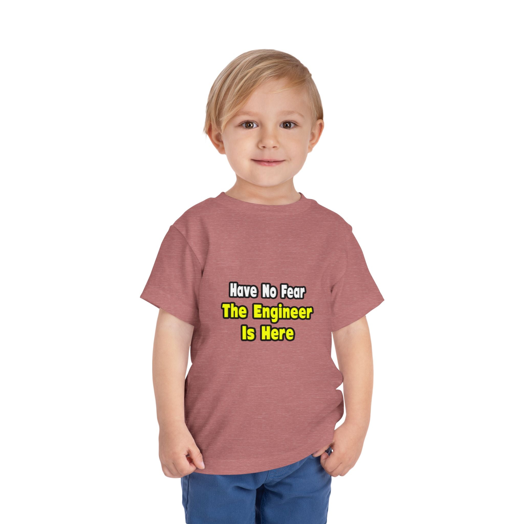 No Fear, The Engineer Is Here - Toddler Short Sleeve Tee