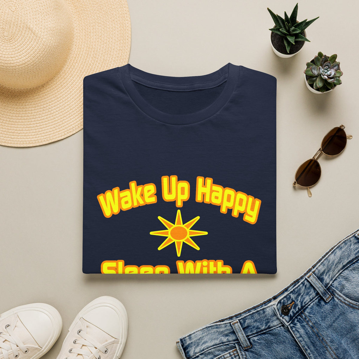 Wake Up Happy ... Sleep With a Bailiff - Unisex Softstyle T-Shirt